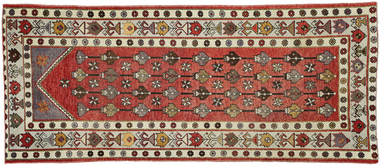 4 x 10 Vintage Oushak Rug 52420