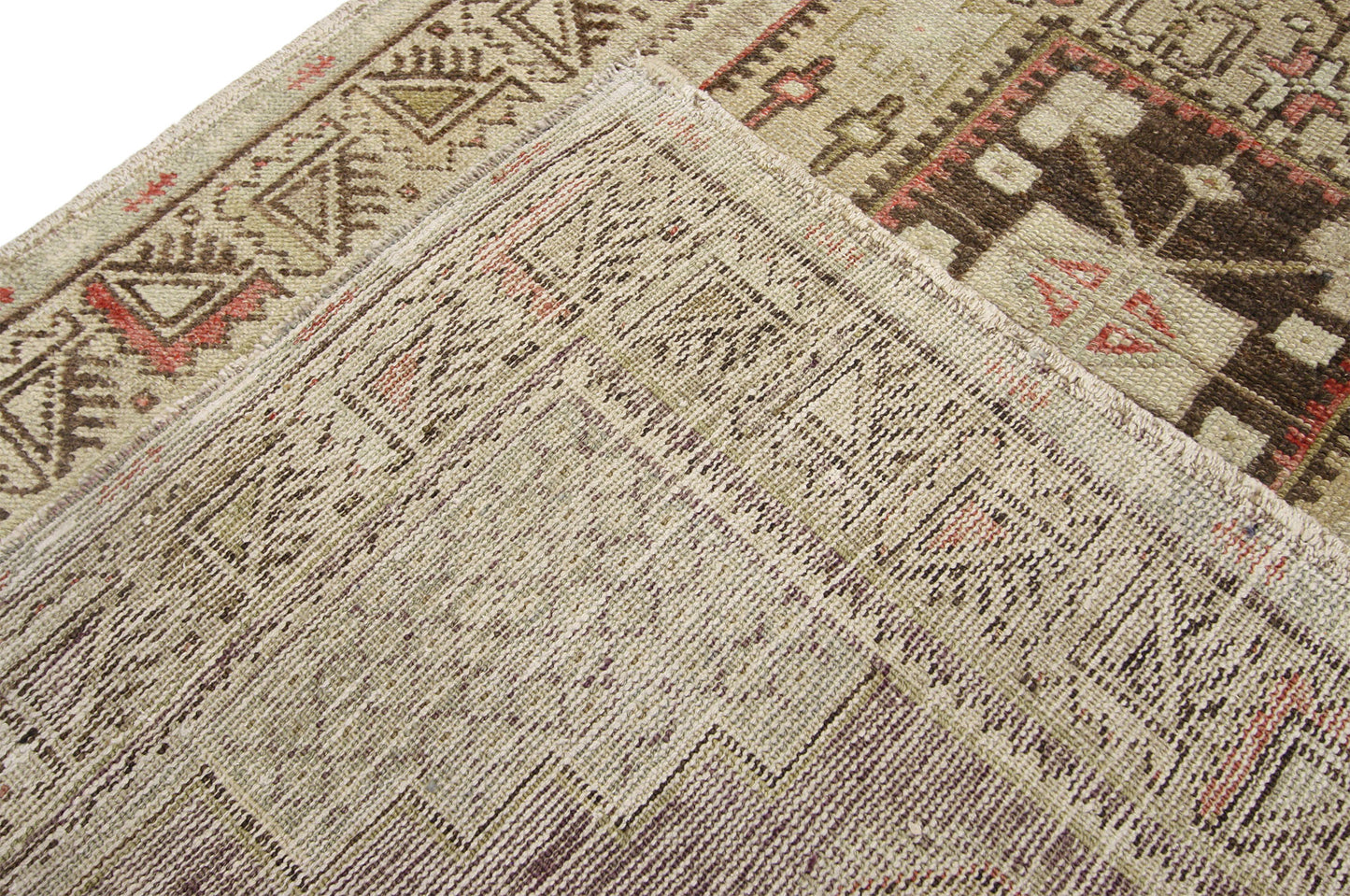 3 x 6 Vintage Turkish Oushak Rug 52421