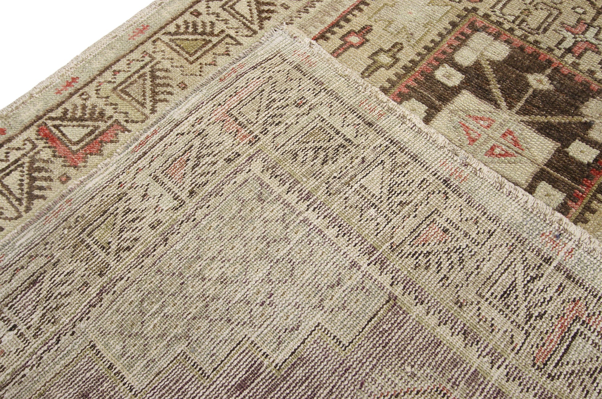 3 x 6 Vintage Turkish Oushak Rug 52421