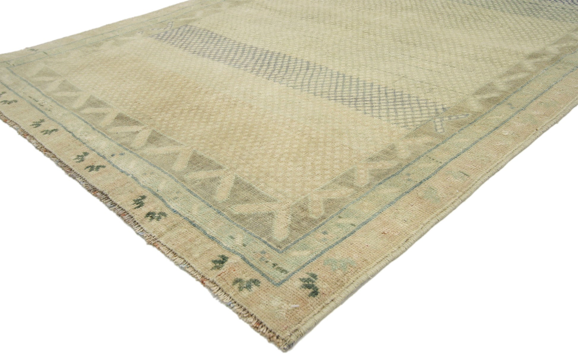 4 x 6 Vintage Turkish Oushak Rug 52423