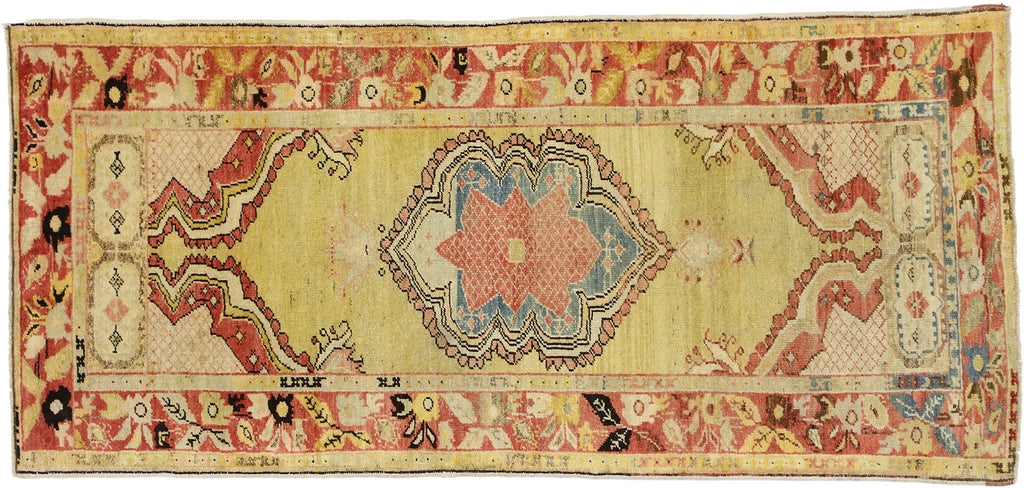 3 x 6 Vintage Turkish Oushak Rug 52424
