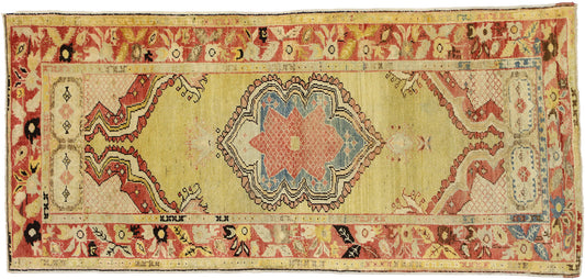3 x 6 Vintage Turkish Oushak Rug 52424
