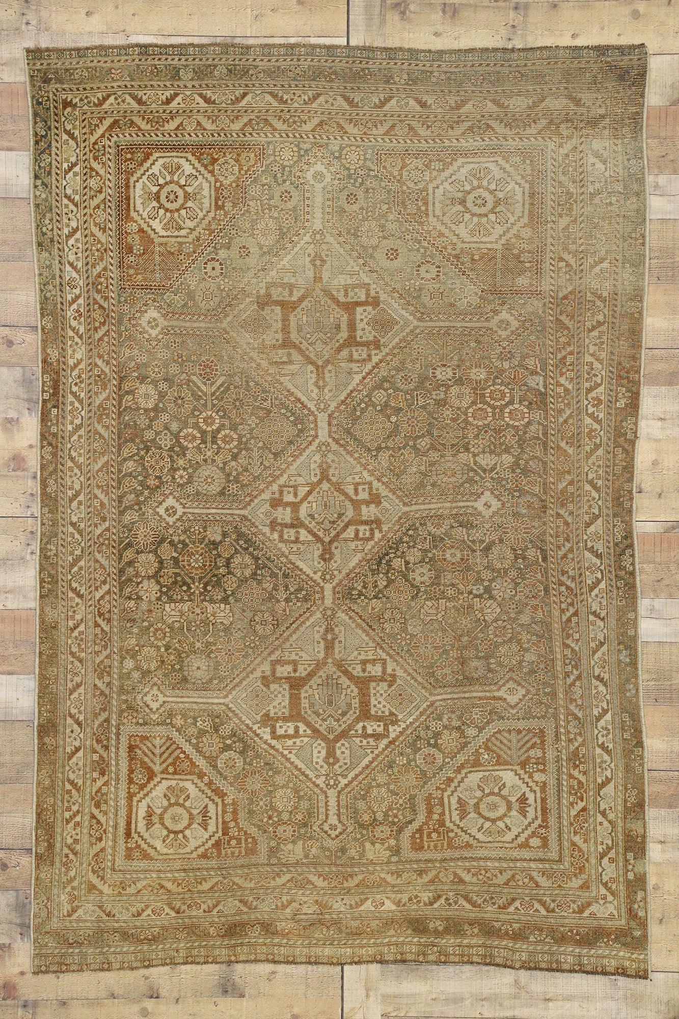 5 x 8 Antique Shiraz Rug 52434