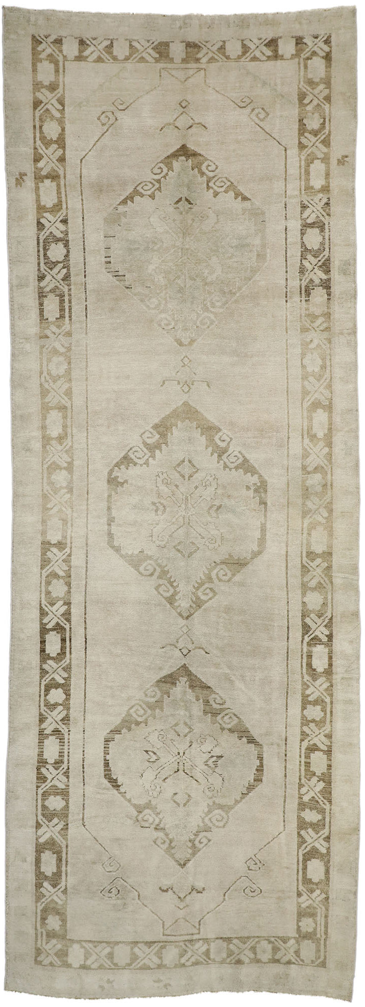 5 x 12 Vintage Turkish Oushak Rug 52437