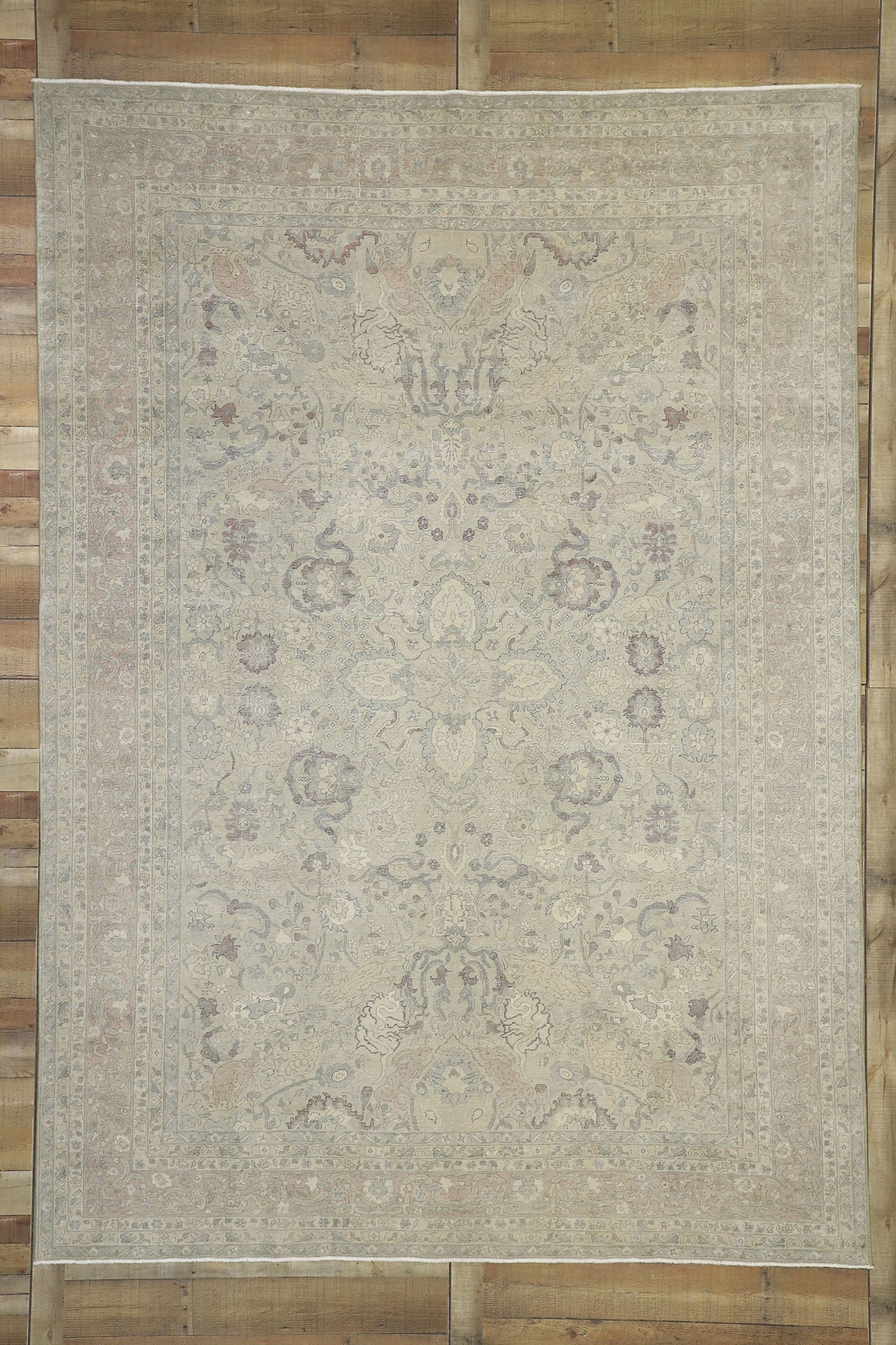 8 x 11 Vintage Turkish Oushak Rug 52438