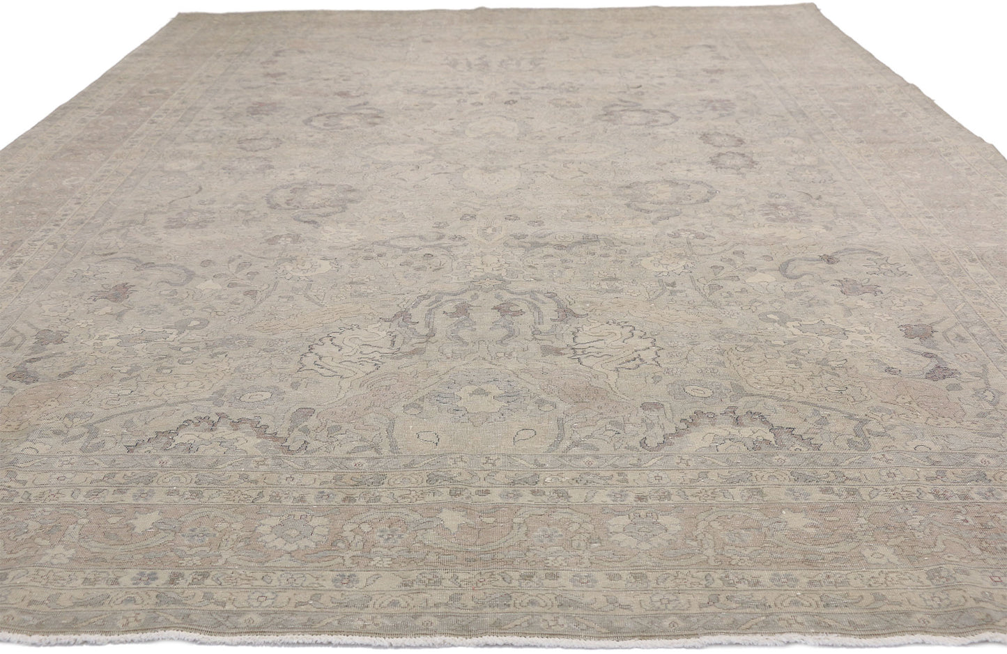 8 x 11 Vintage Turkish Oushak Rug 52438
