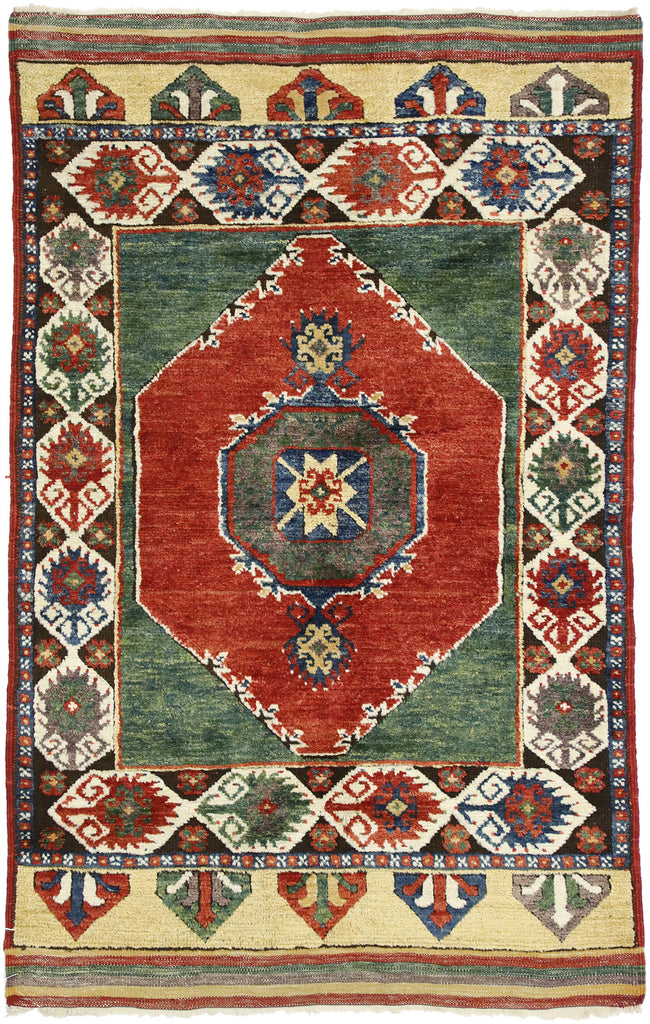 3 x 5 Vintage Turkish Oushak Rug 52444