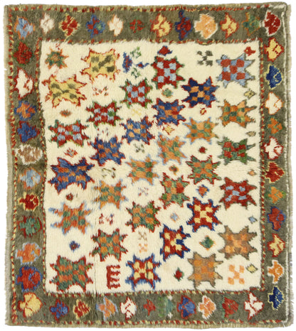3 x 4 Vintage Turkish Oushak Rug 52447