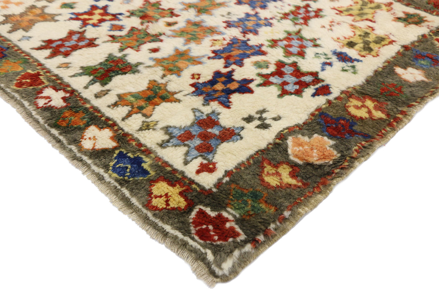 3 x 4 Vintage Turkish Oushak Rug 52447