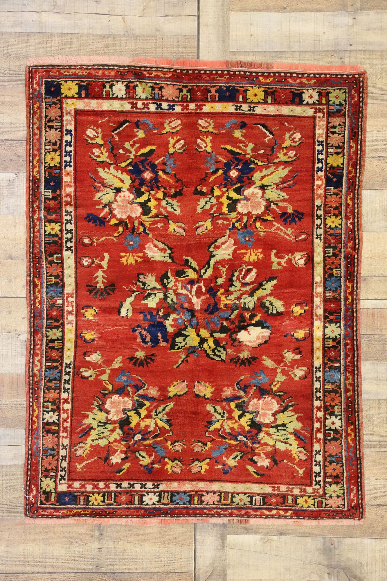 3 x 5 Vintage Oushak Rug 52449