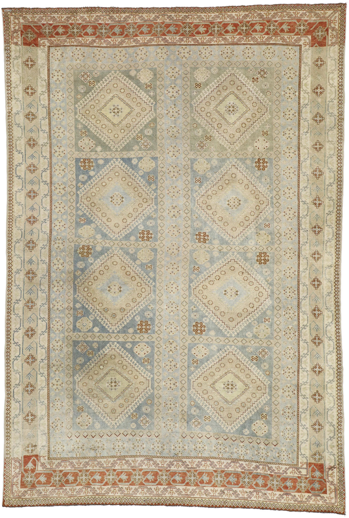 7 x 11 Antique Persian Shiraz Rug 52453