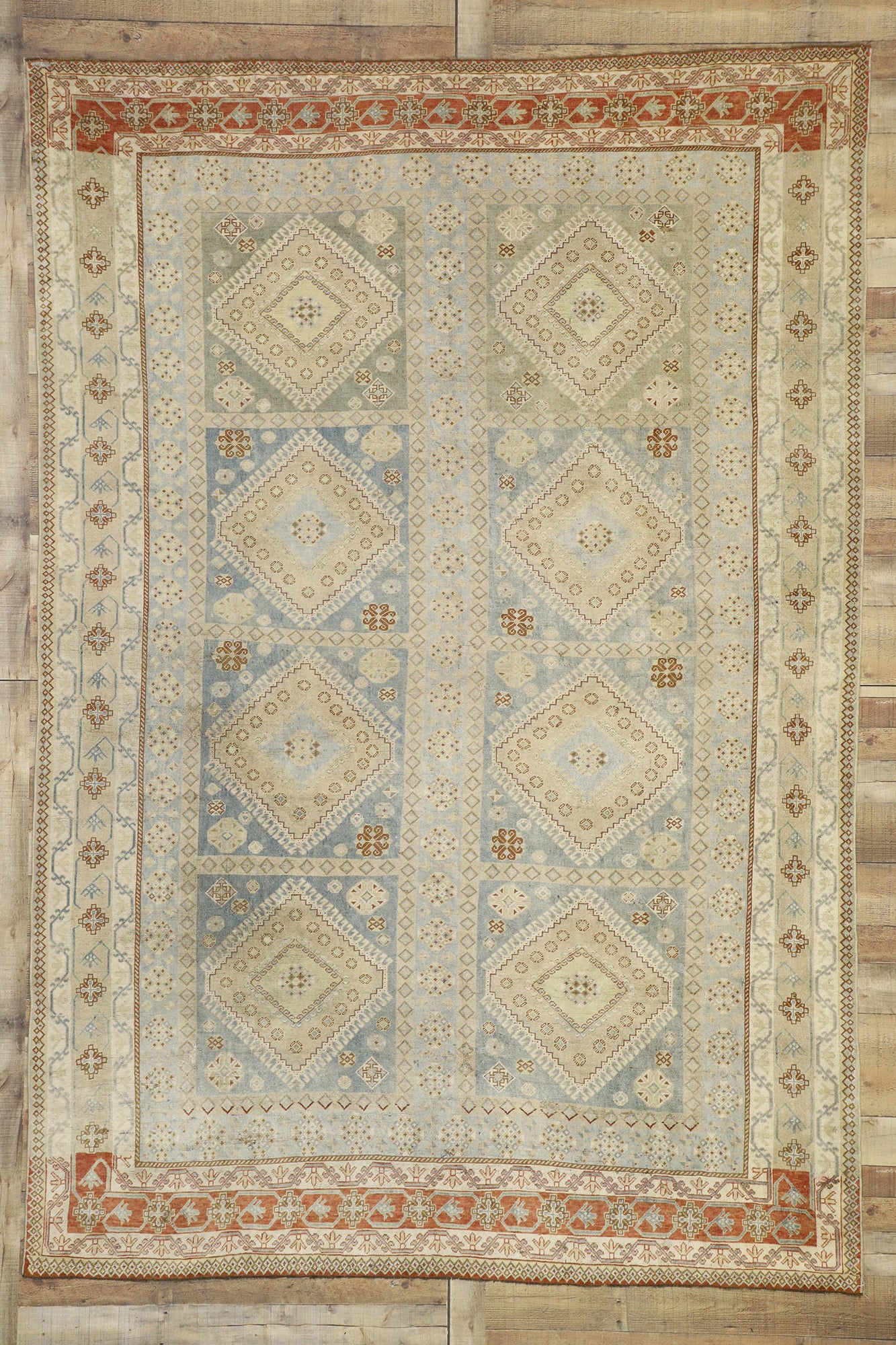 7 x 11 Antique Persian Shiraz Rug 52453