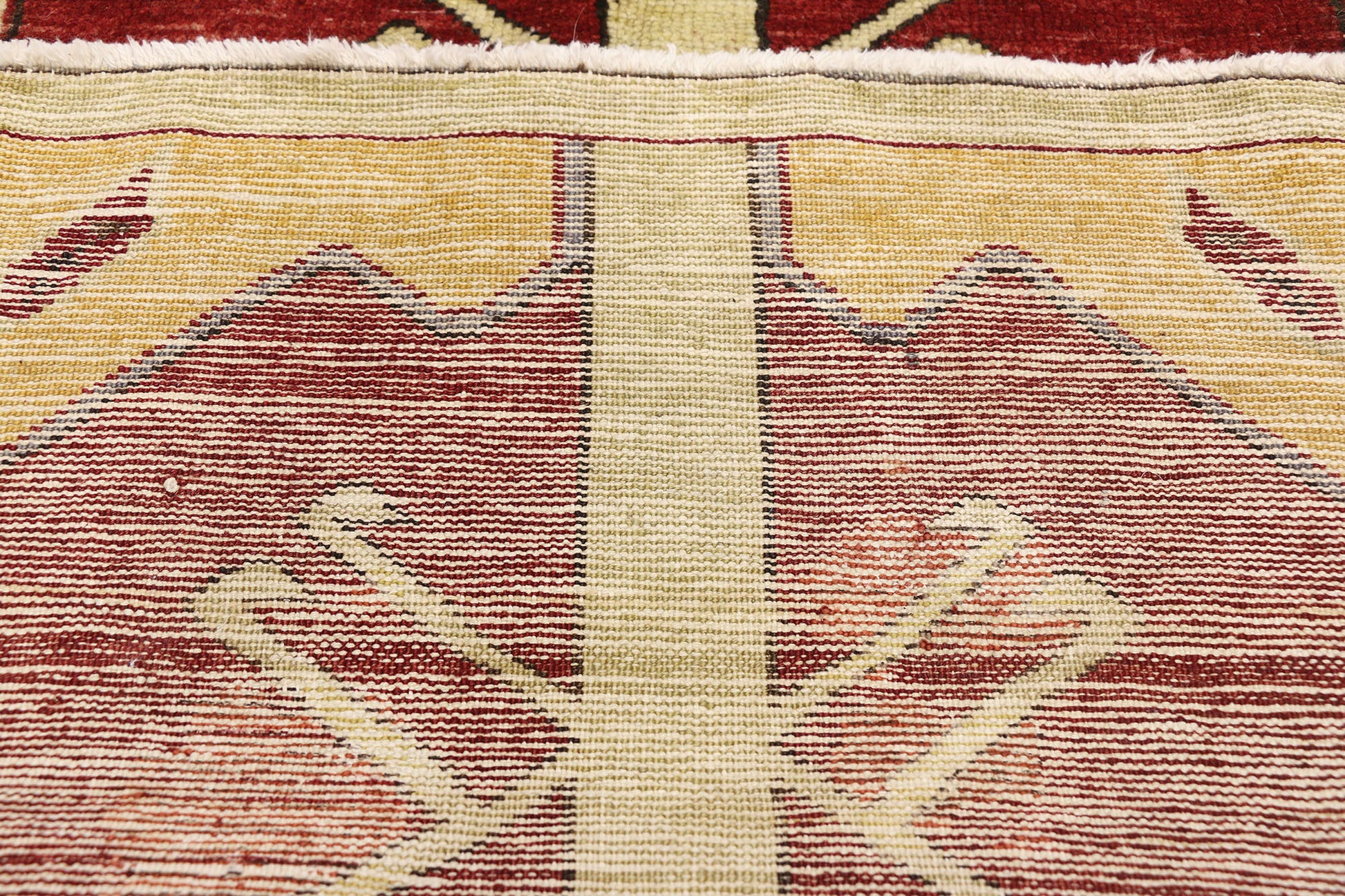 2 x 4 Vintage Turkish Oushak Prayer Rug 52454