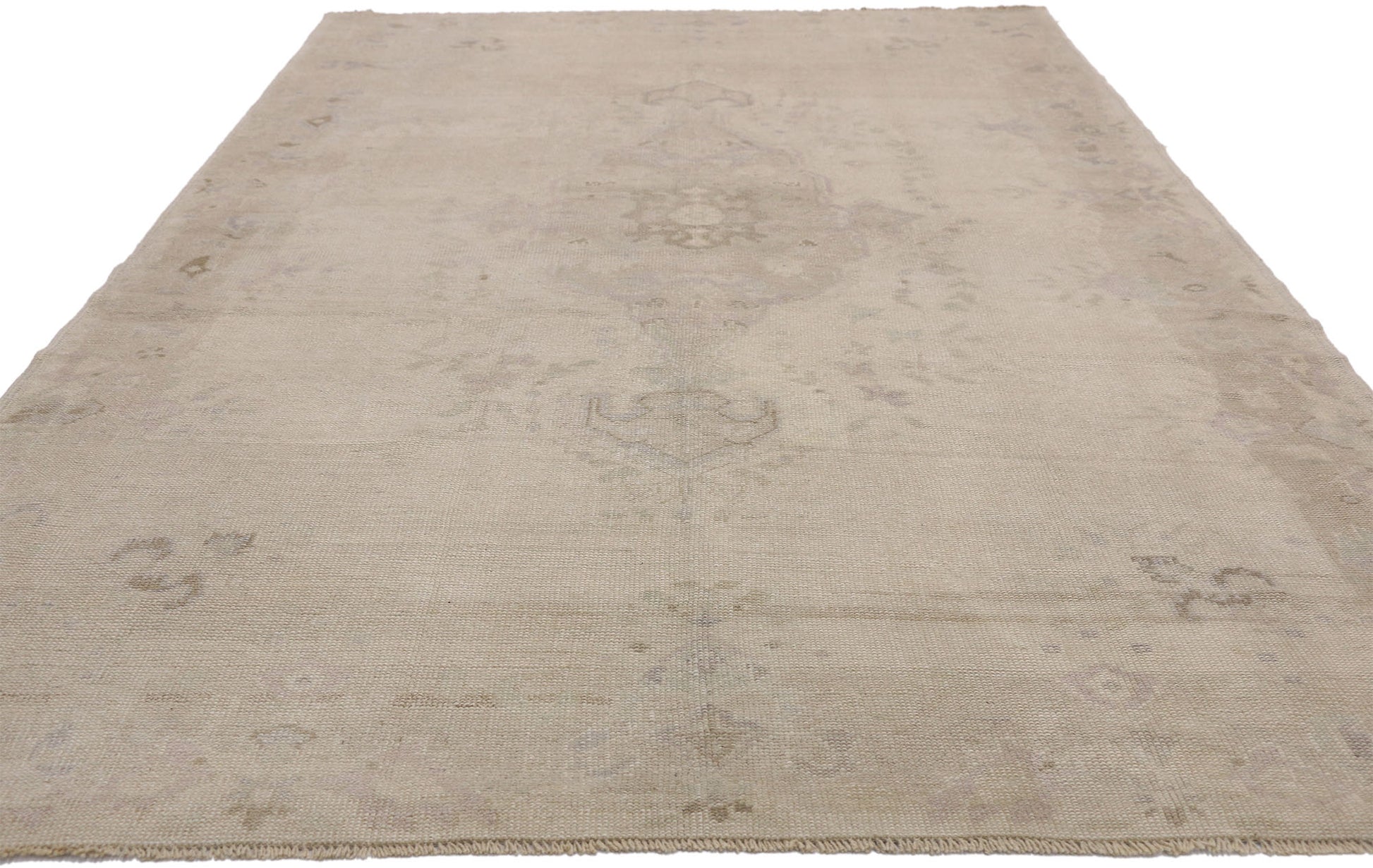 5 x 9 Vintage Turkish Oushak Rug 52460
