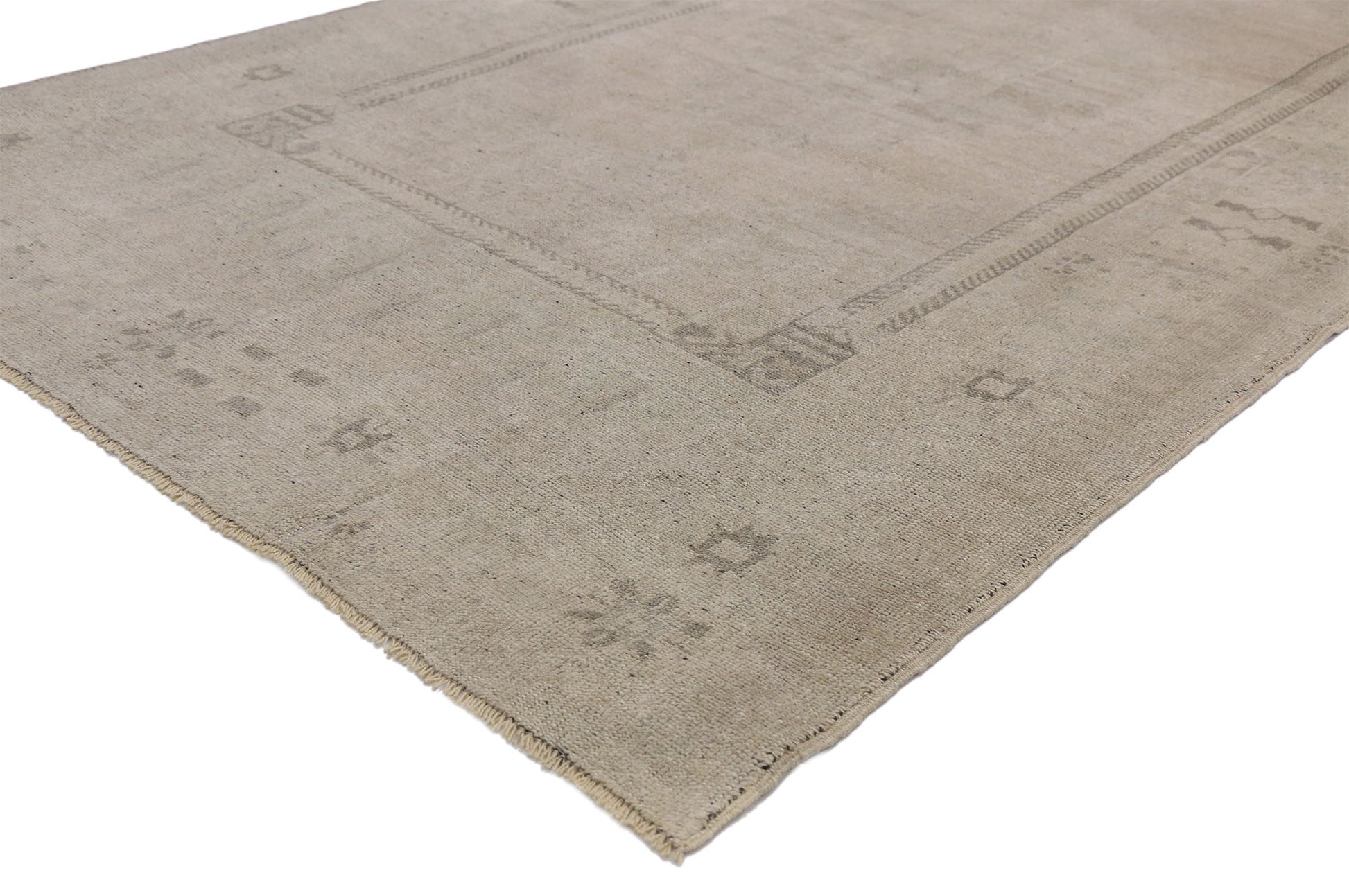 4 x 8 Vintage Turkish Oushak Rug 52461
