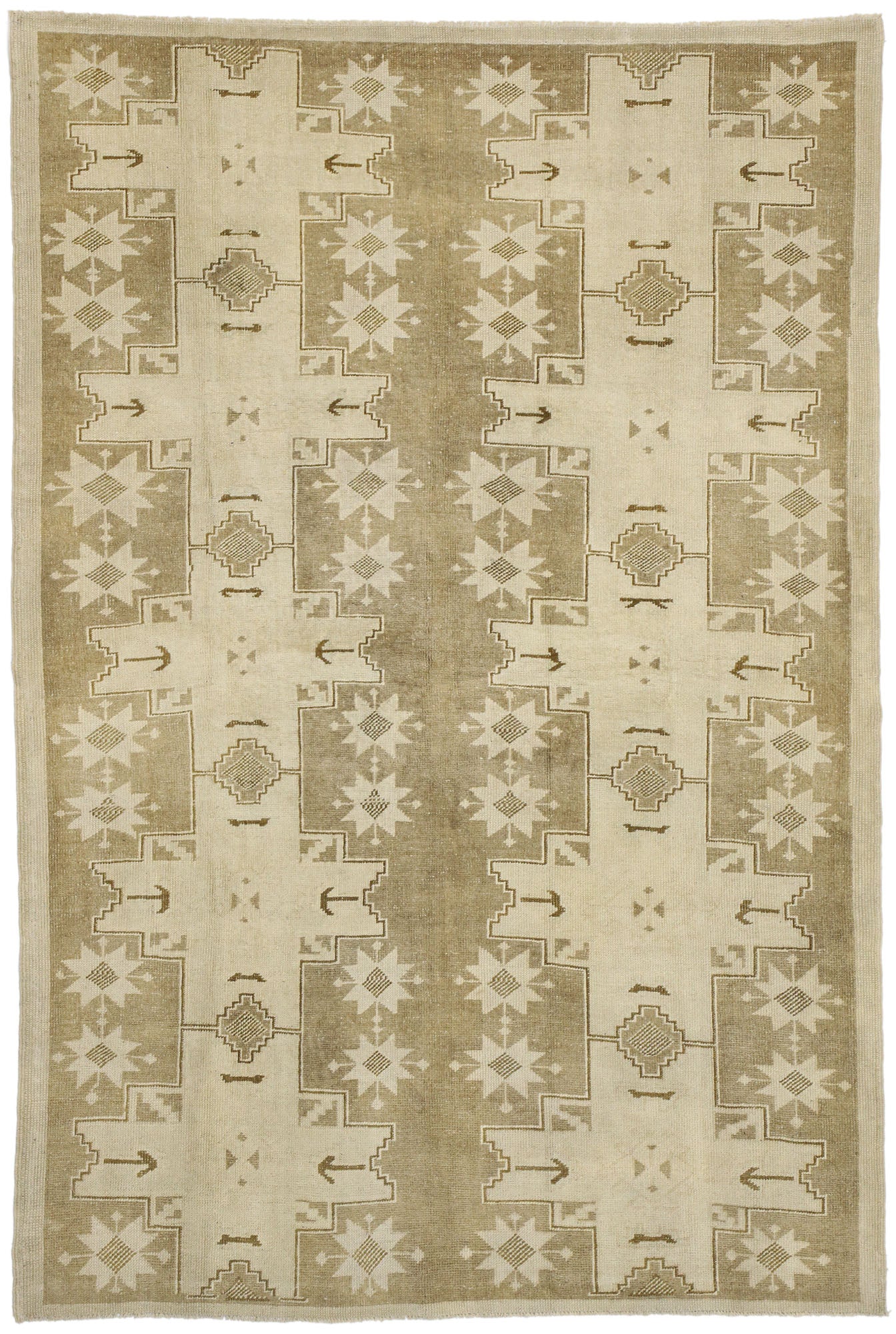 5 x 7 Vintage Oushak Rug 52464