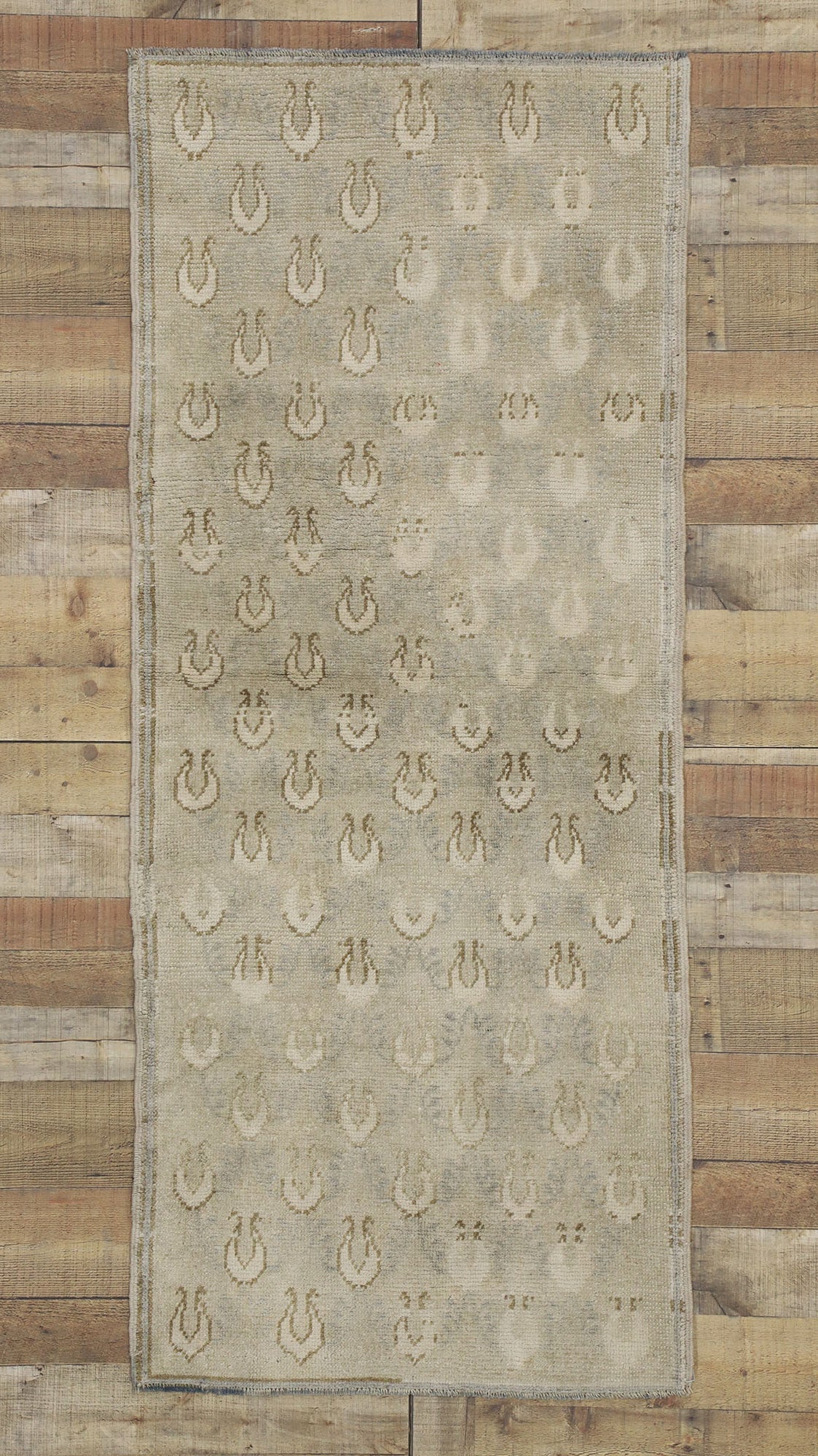 3 x 7 Vintage Oushak Rug 52468