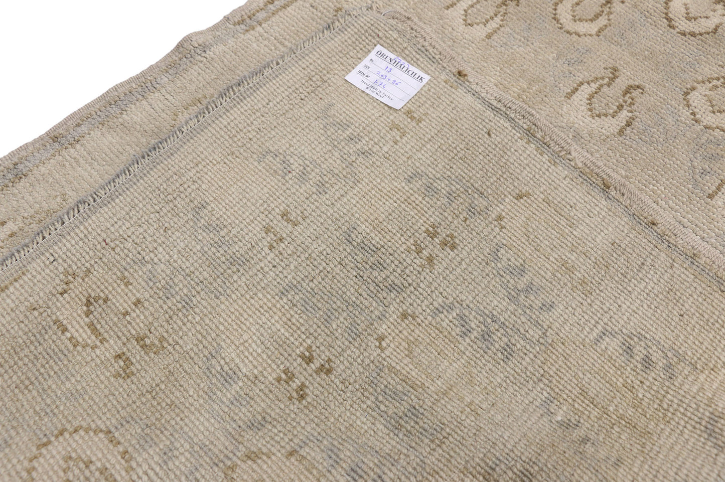 3 x 7 Vintage Oushak Rug 52468