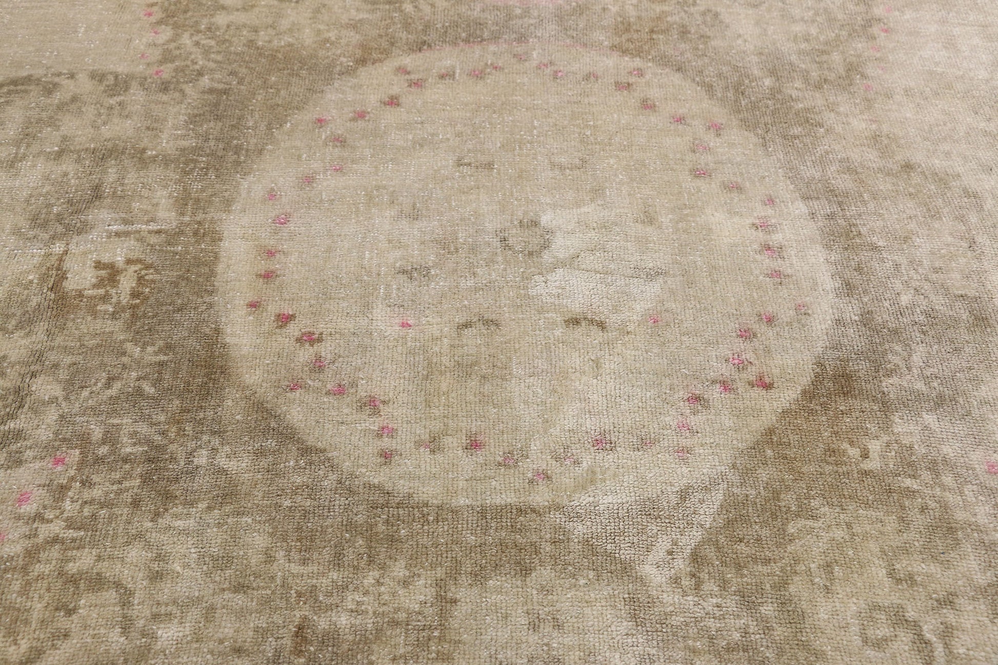 7 x 10 Vintage Turkish Oushak Rug 52471
