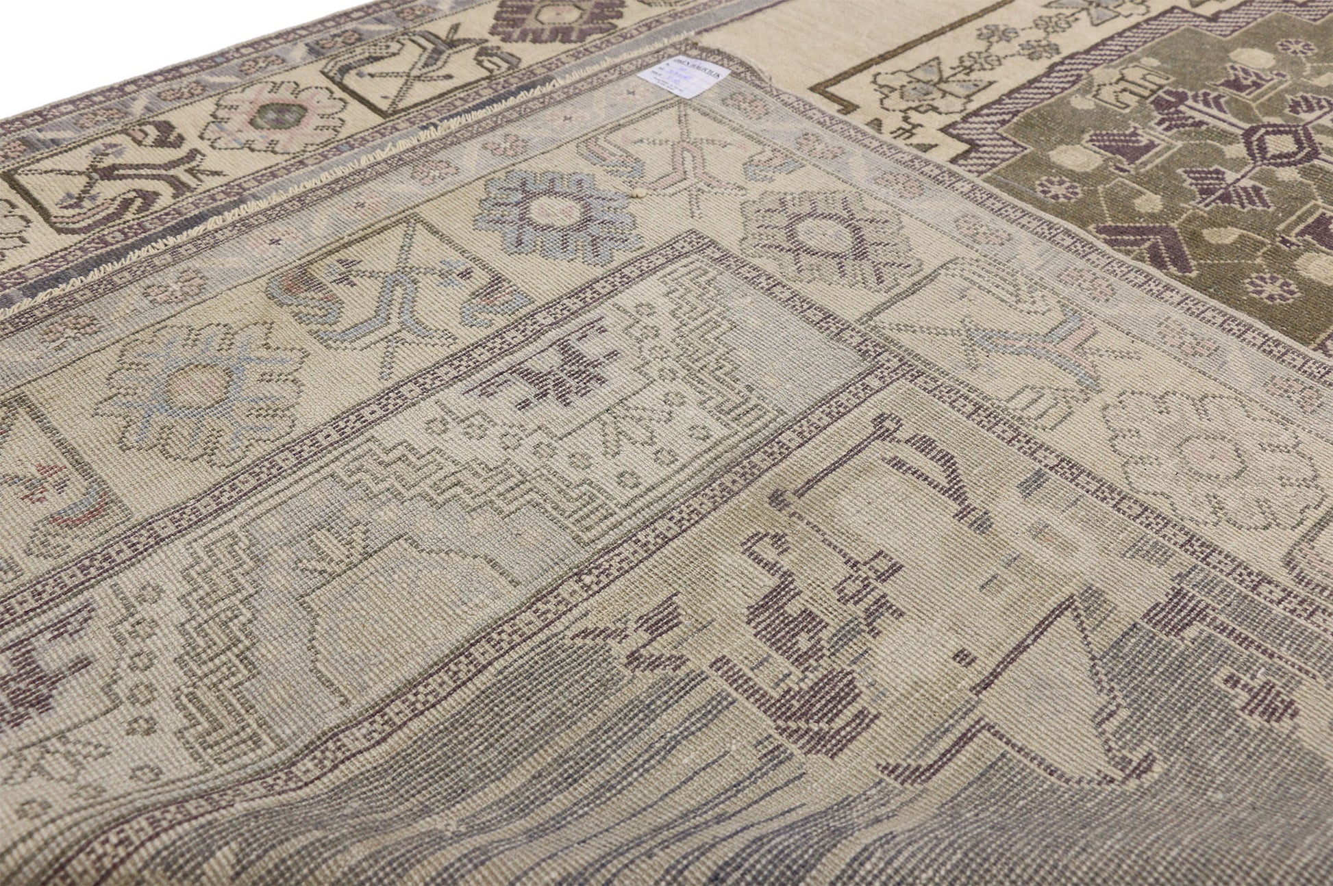 5 x 10 Vintage Turkish Oushak Rug 52475