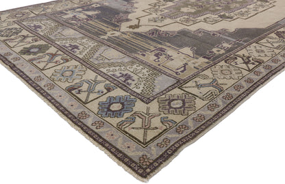 5 x 10 Vintage Turkish Oushak Rug 52475
