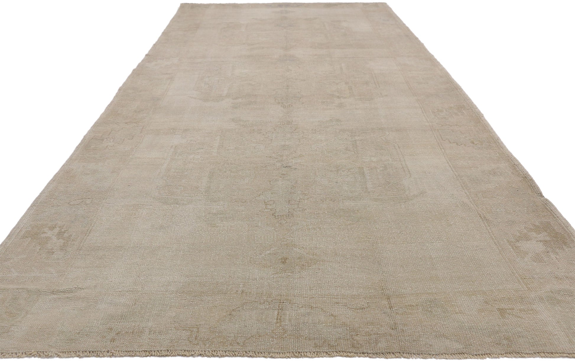 5 x 12 Vintage Turkish Oushak Rug 52478