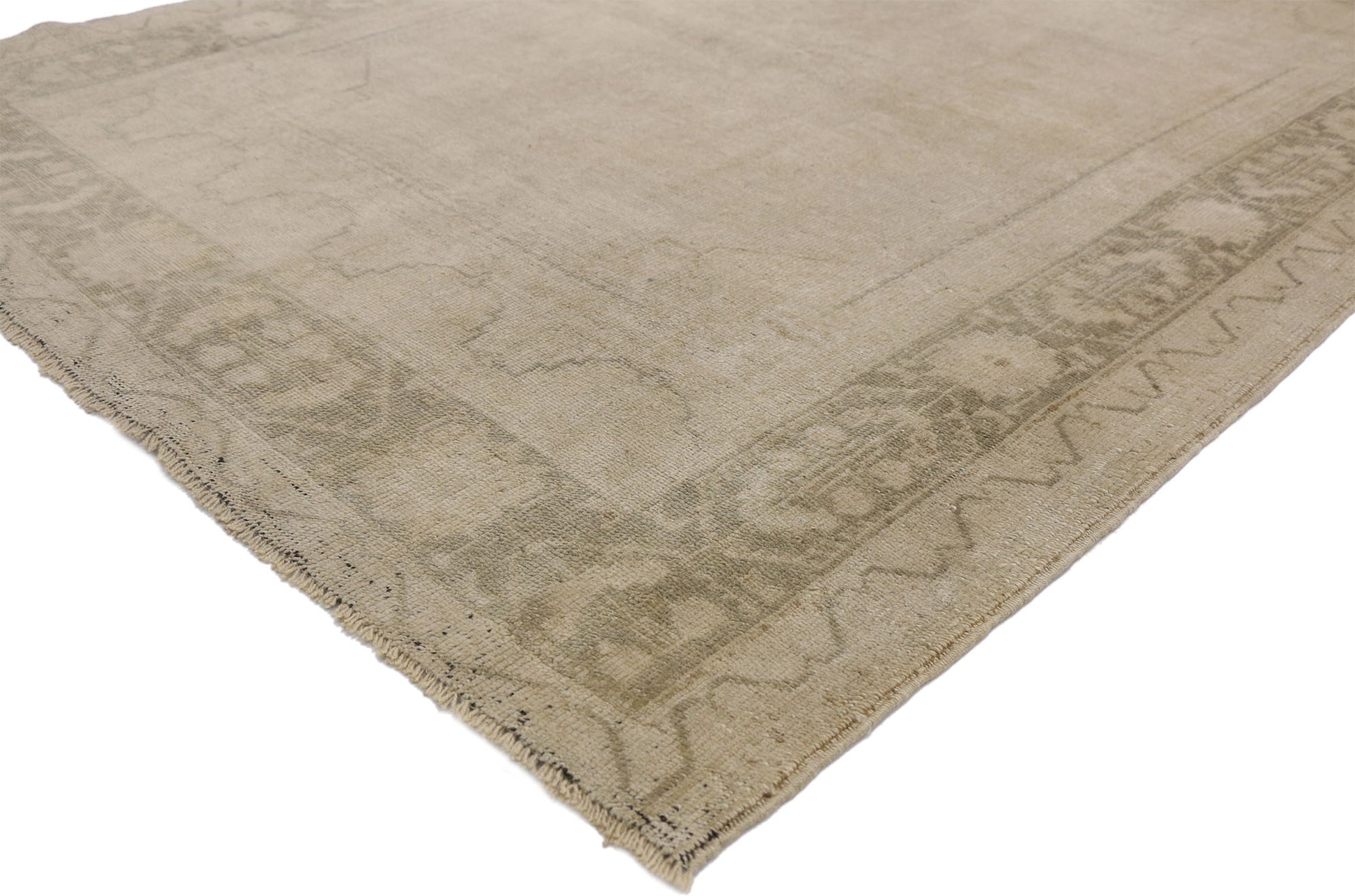 4 x 6 Vintage Oushak Rug 52481