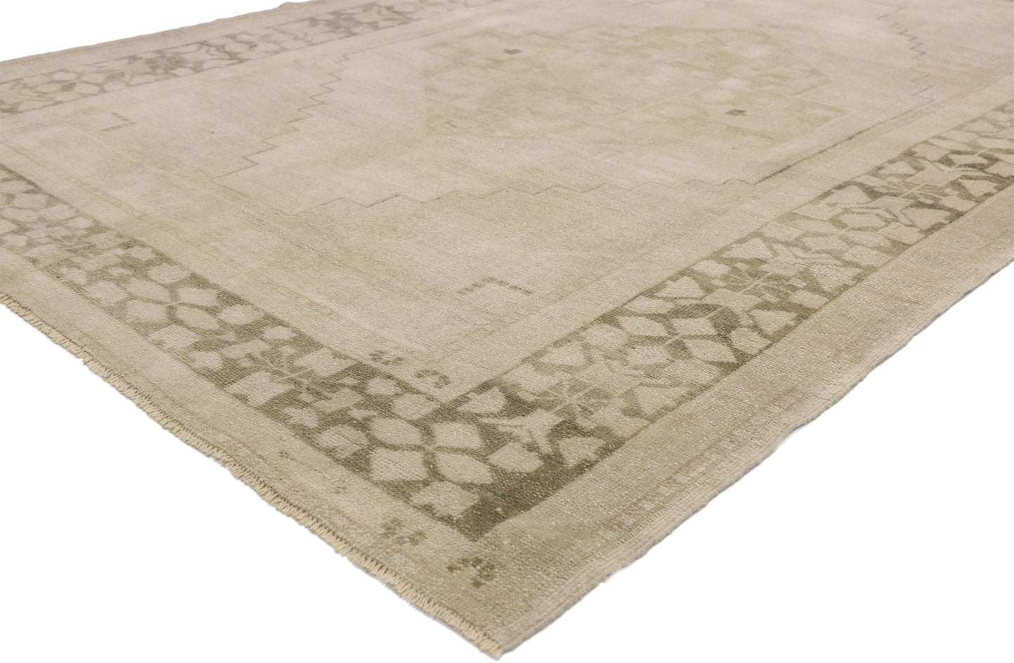 5 x 8 Vintage Turkish Oushak Rug 52483