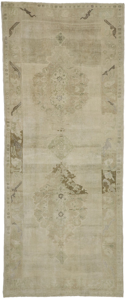 5 x 12 Vintage Oushak Rug 52487