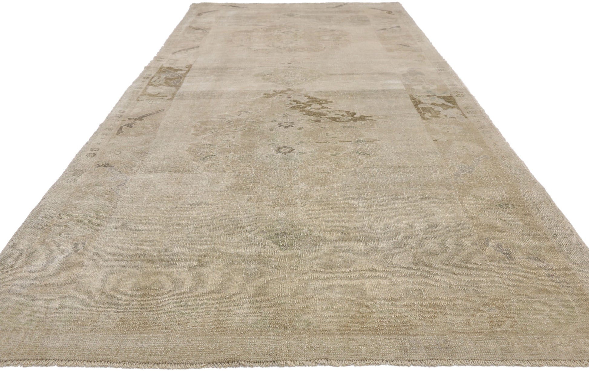 5 x 12 Vintage Oushak Rug 52487