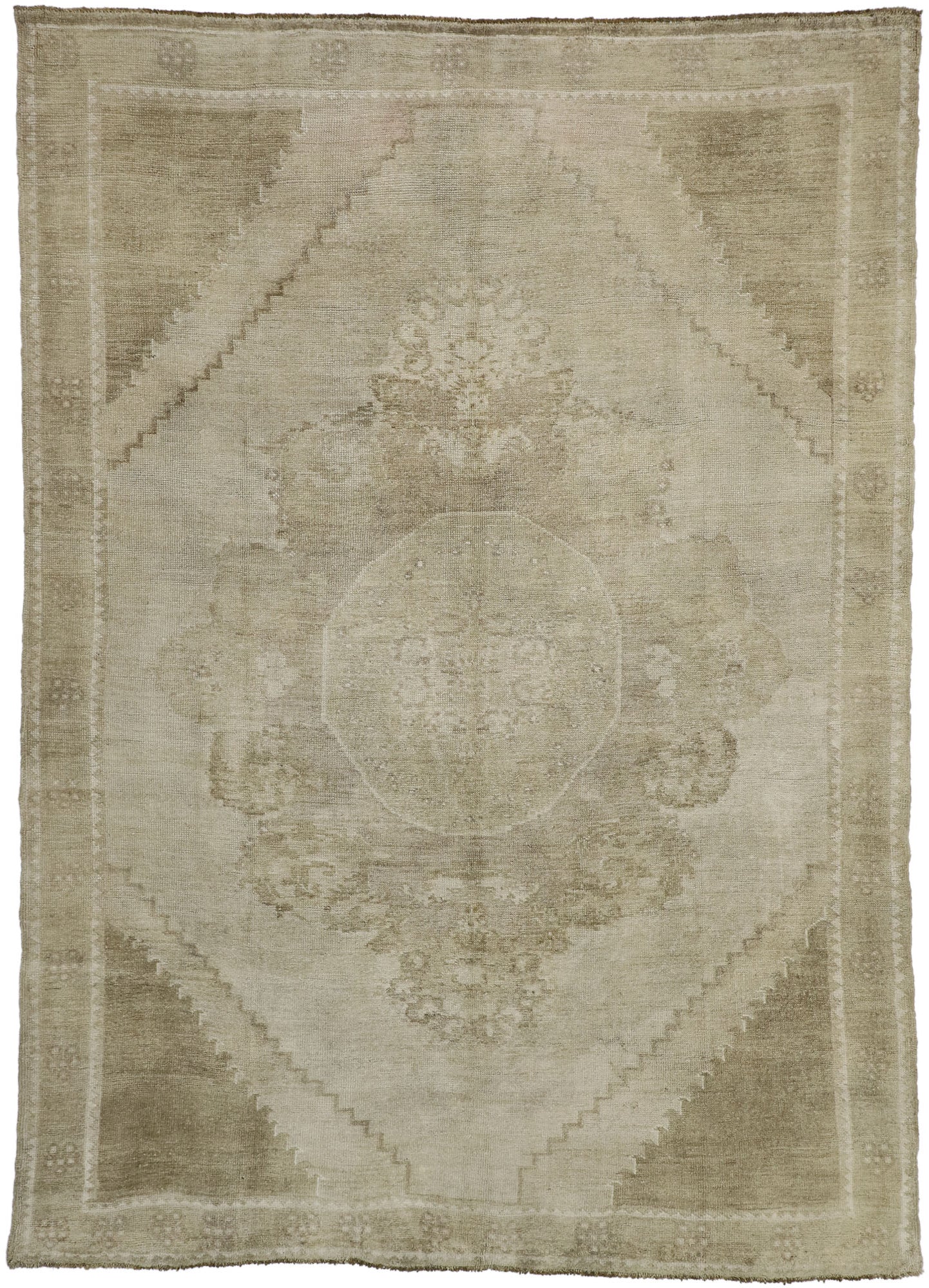 8 x 12 Vintage Turkish Oushak Rug 52489