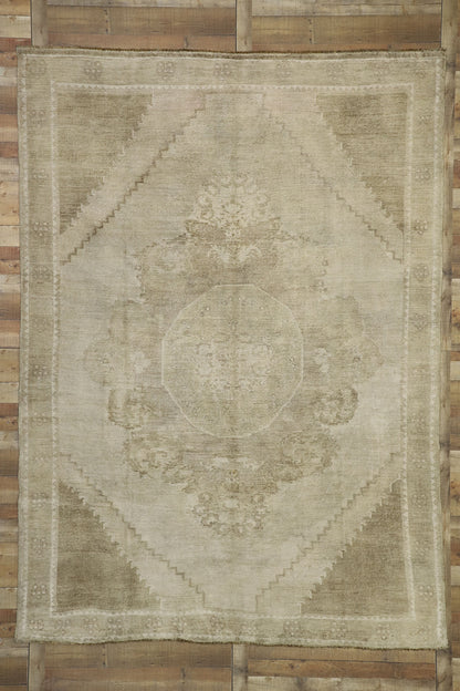 8 x 12 Vintage Turkish Oushak Rug 52489