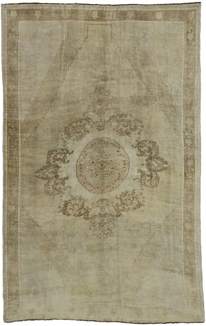 7 x 11 Vintage Turkish Oushak Rug 52490