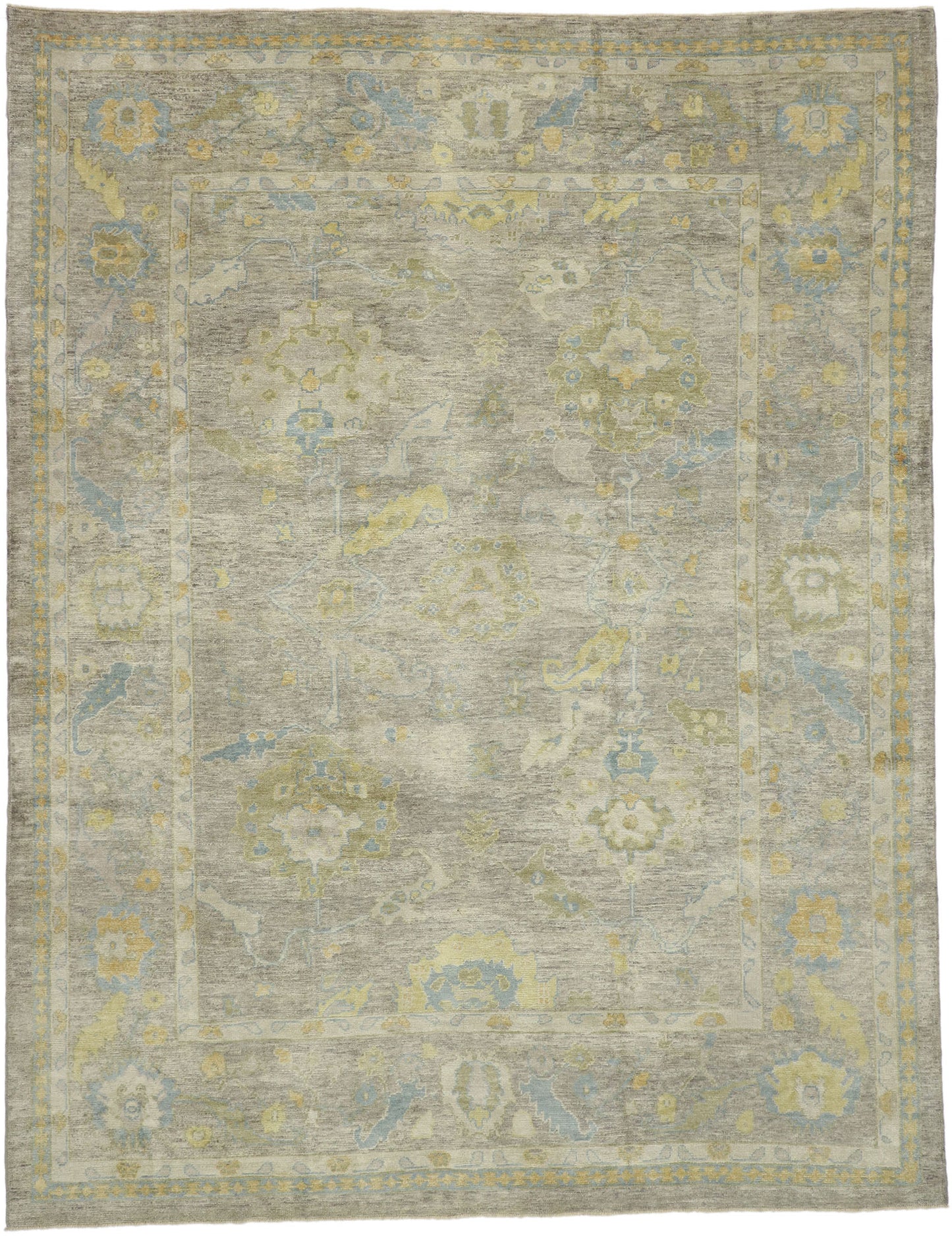 10 x 13 Contemporary Turkish Oushak Rug 52491