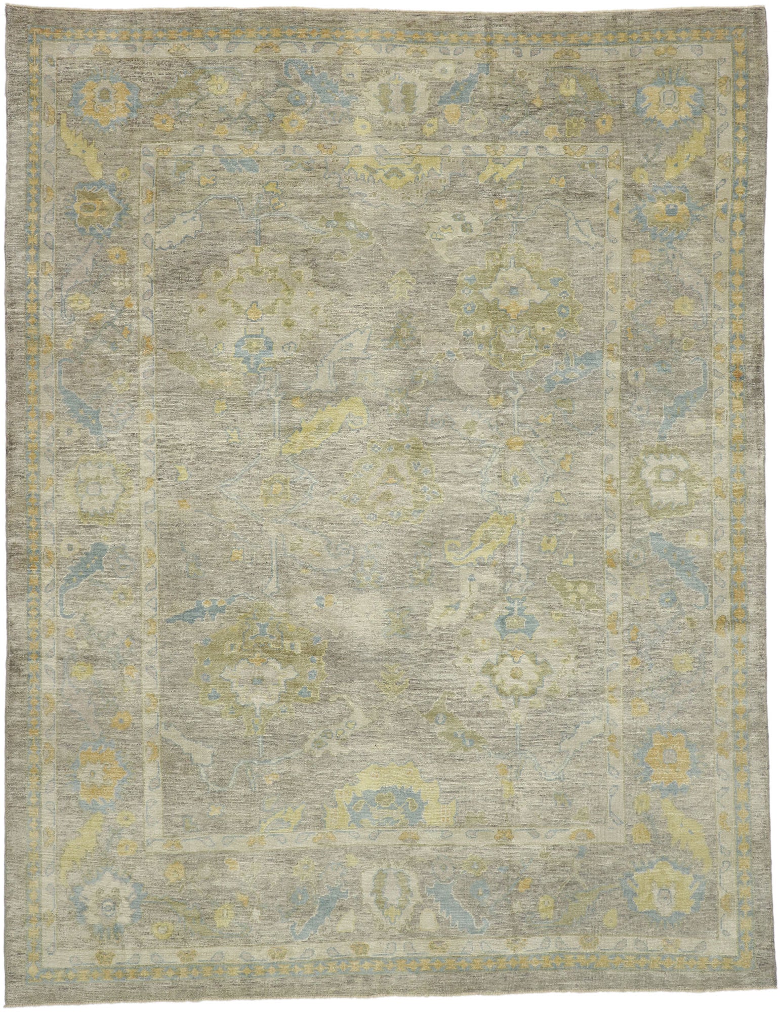 10 x 13 Contemporary Turkish Oushak Rug 52491