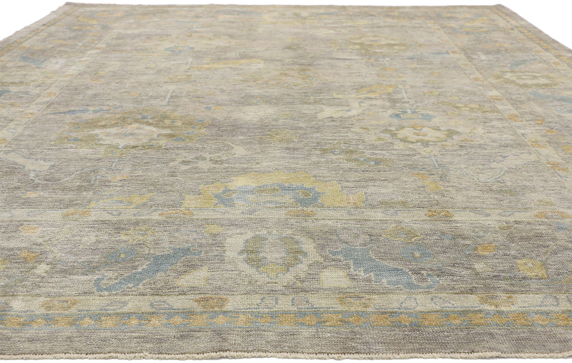 10 x 13 Contemporary Turkish Oushak Rug 52491