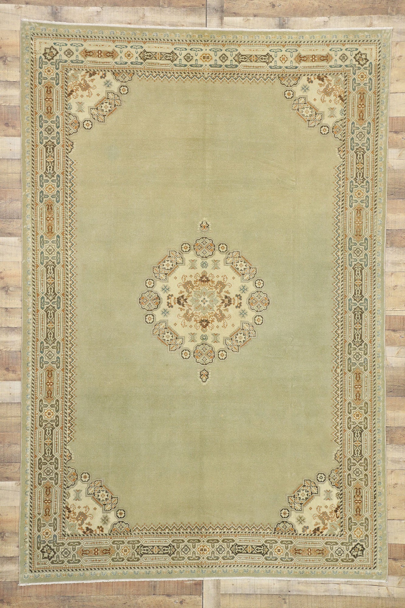 7 x 10 Antique Persian Malayer Rug 52495