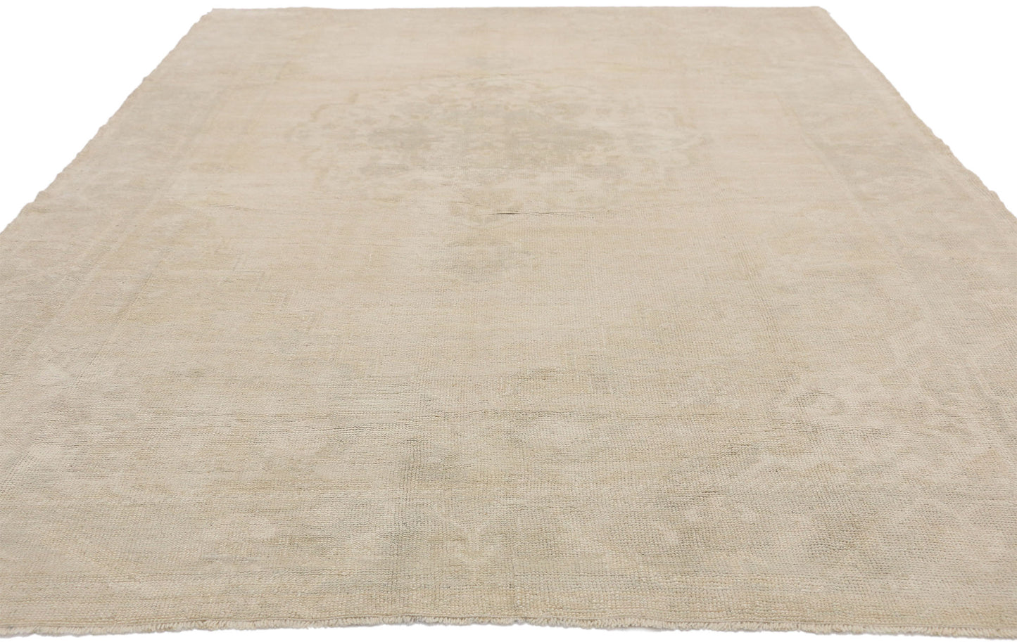 6 x 9 Vintage Turkish Oushak Rug 52499