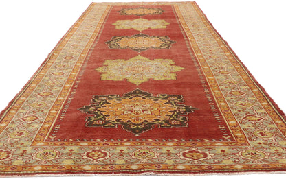 5 x 13 Vintage Turkish Oushak Rug 52502
