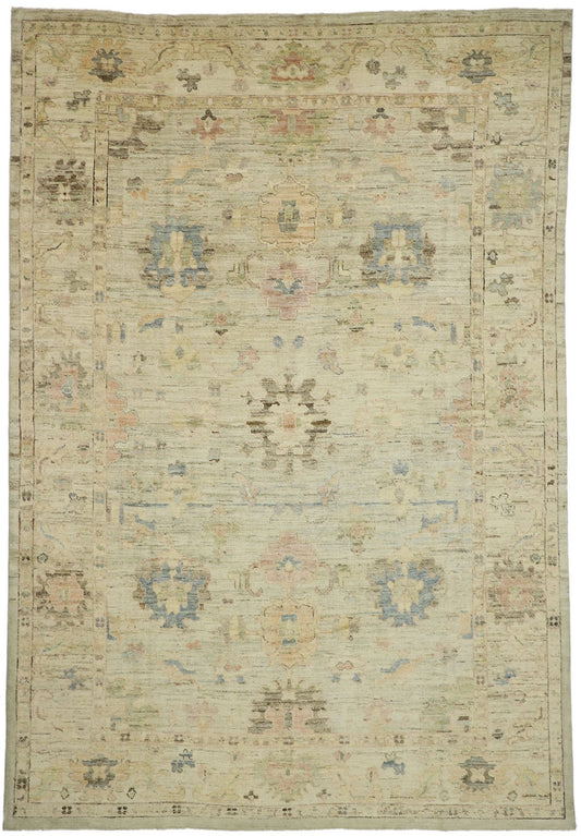 10 x 15 Modern Turkish Oushak Rug 52505
