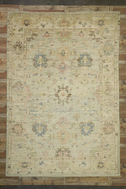 10 x 15 Modern Turkish Oushak Rug 52505