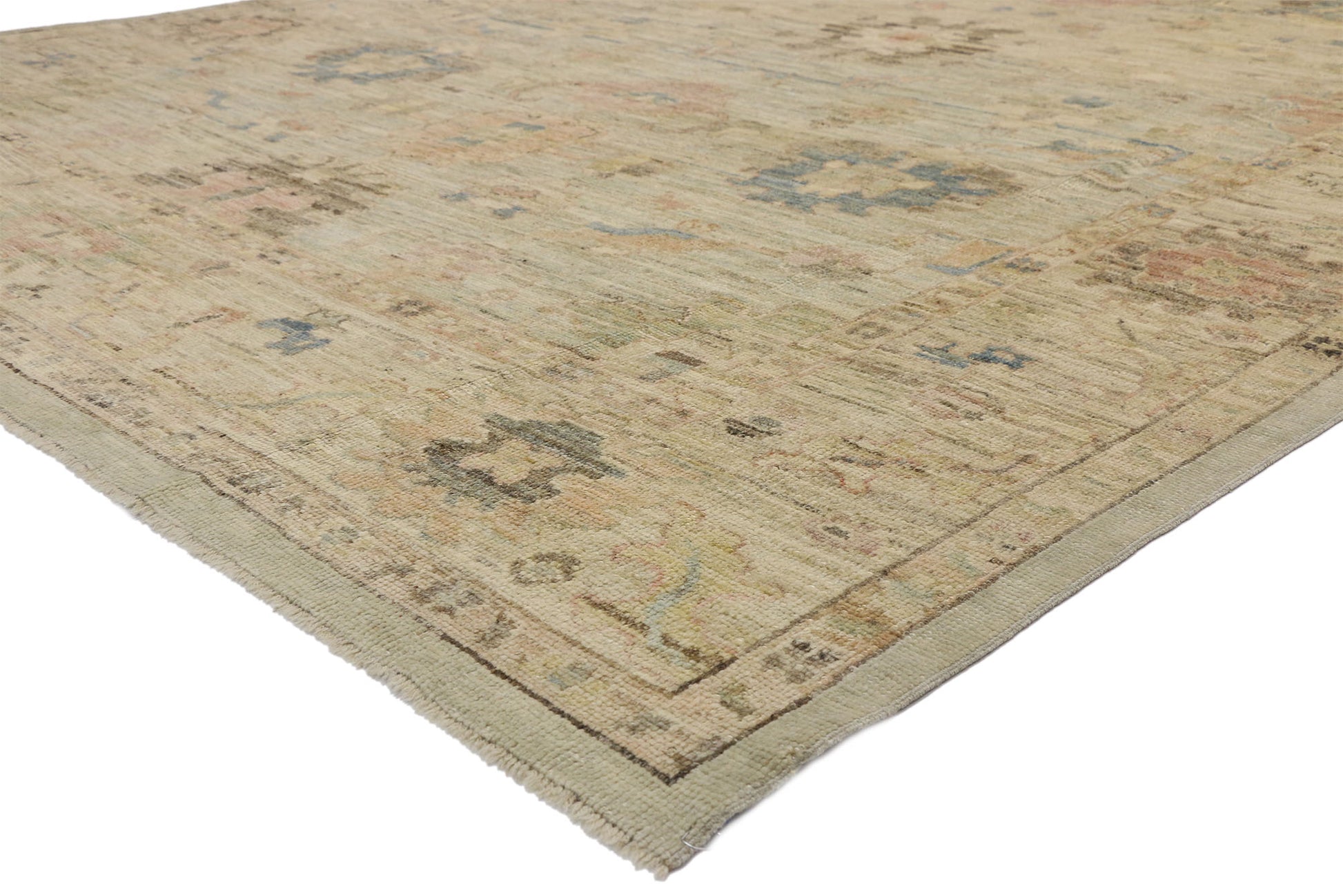 10 x 15 Modern Turkish Oushak Rug 52505