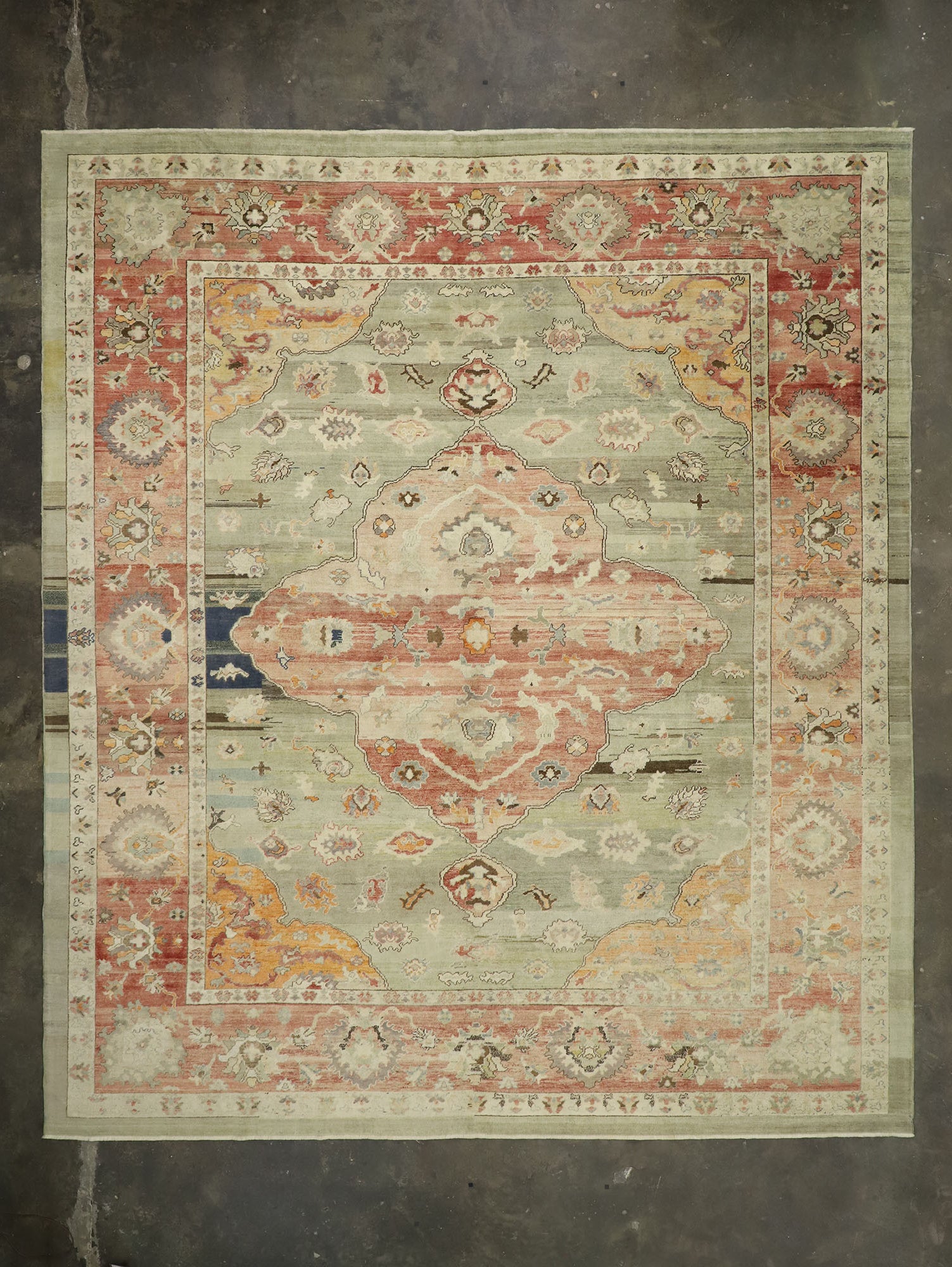 13 x 15 Turkish Oushak Rug 52510