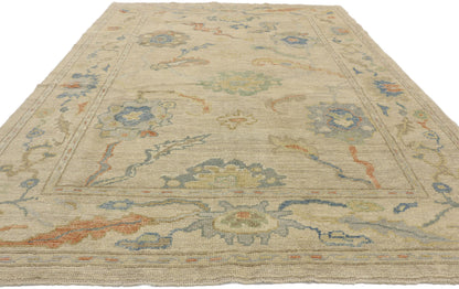 6 x 9 Contemporary Turkish Oushak Rug 52511