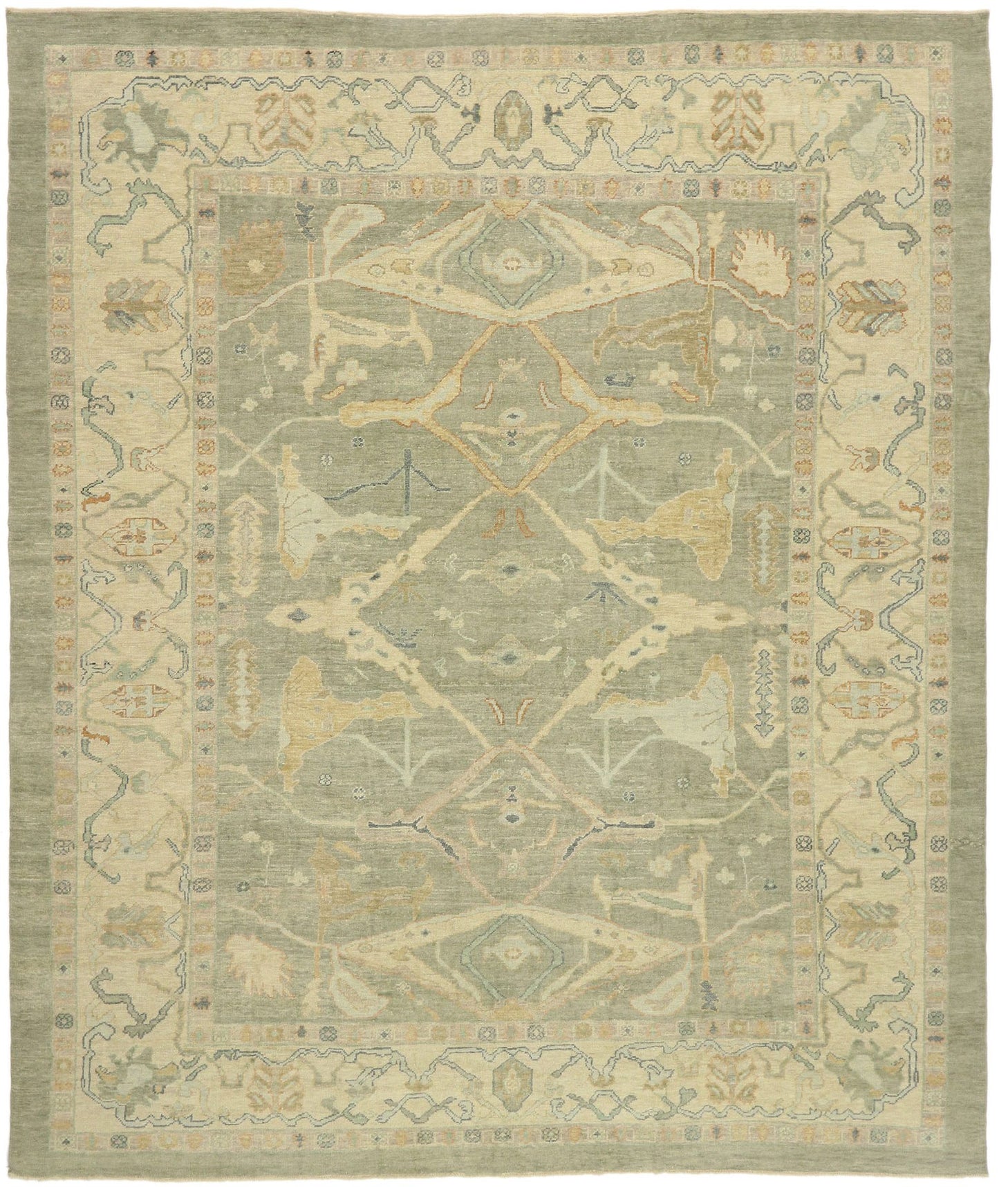 12 x 15 Contemporary Turkish Oushak Rug 52521