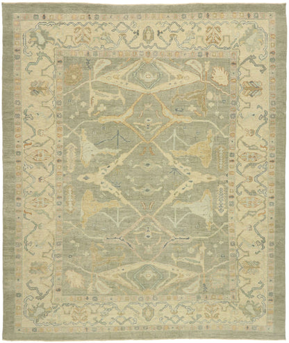 12 x 15 Contemporary Turkish Oushak Rug 52521