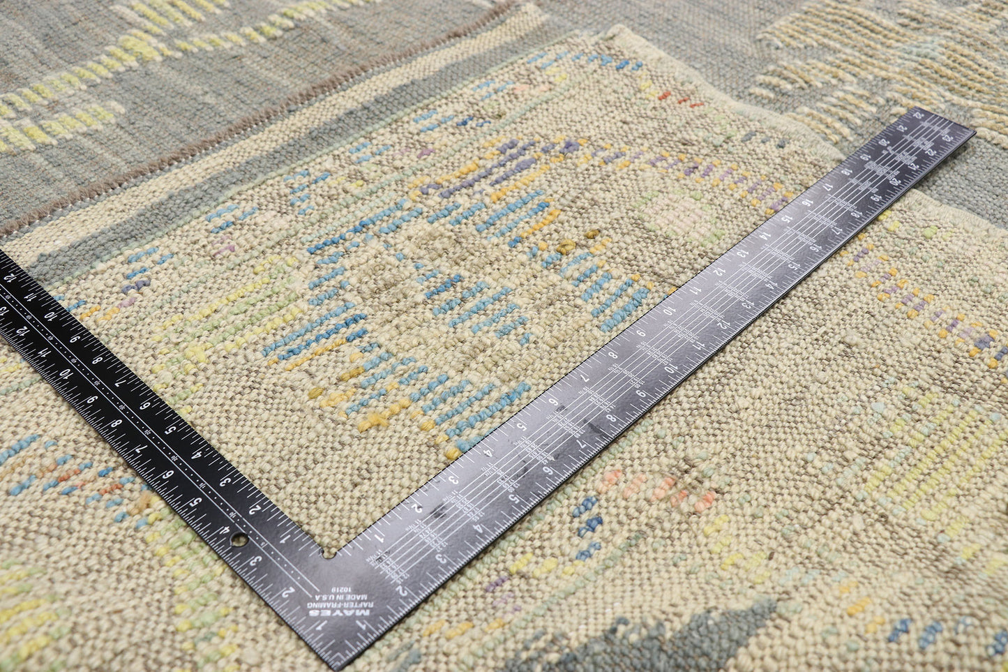 8 x 11 Colorful Oushak High-Low Rug 52527