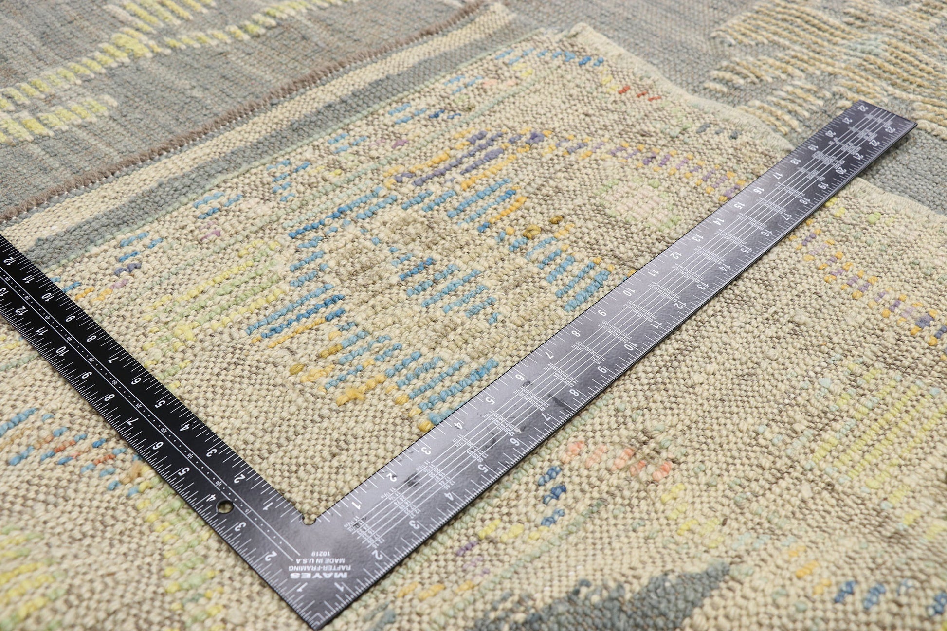 8 x 11 Colorful Oushak High-Low Rug 52527
