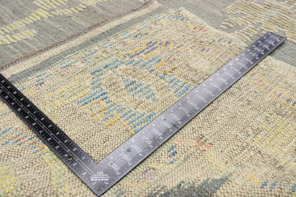 8 x 11 Colorful Oushak High-Low Rug 52527