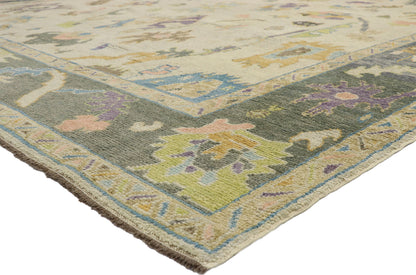 11 x 14 Colorful Turkish Oushak Rug 52528